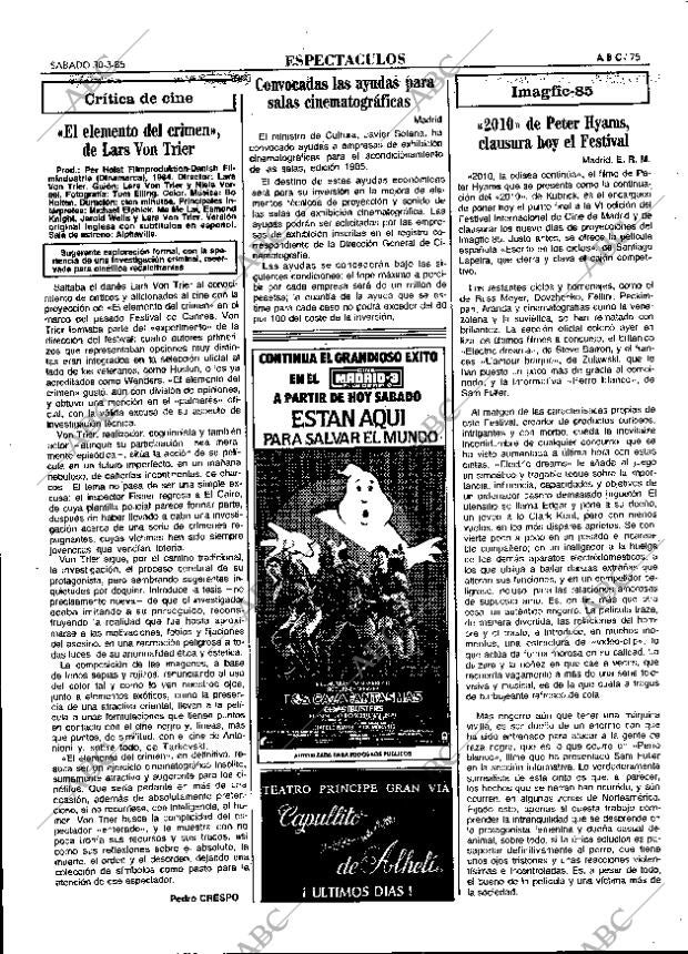 ABC MADRID 30-03-1985 página 75