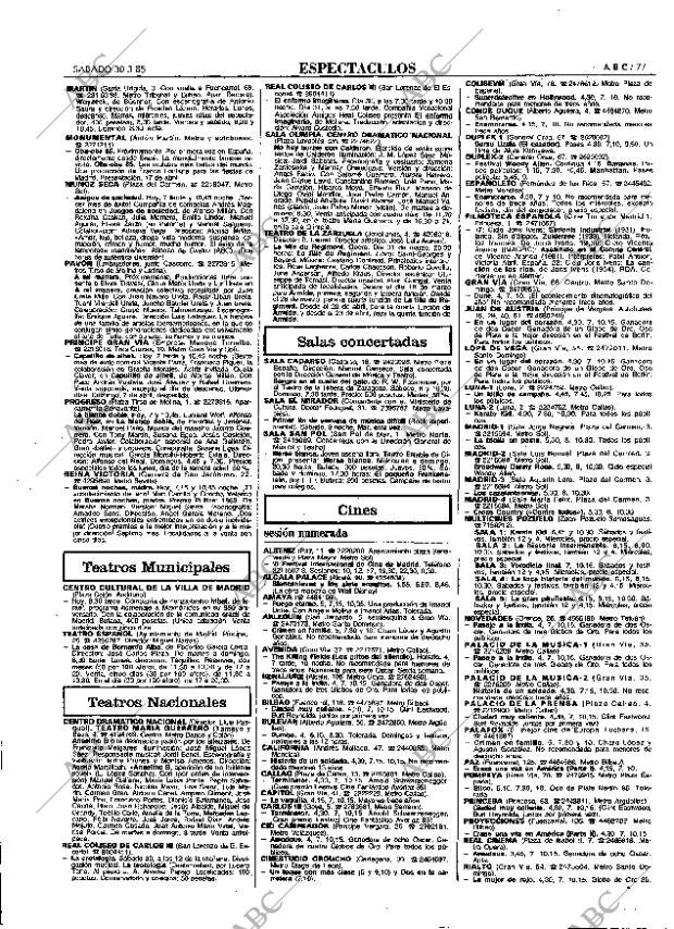 ABC MADRID 30-03-1985 página 77