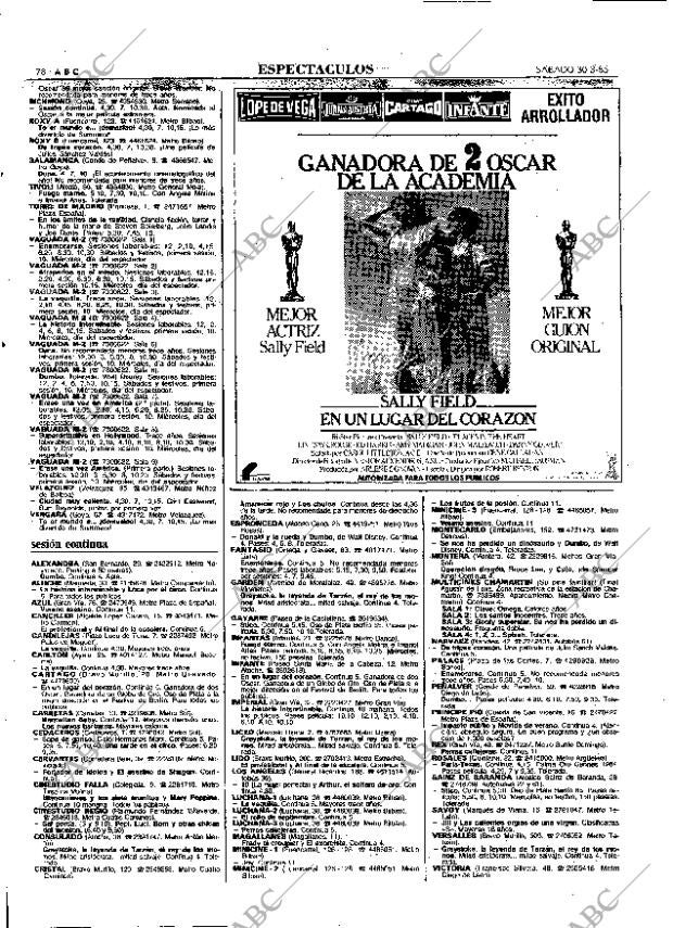 ABC MADRID 30-03-1985 página 78