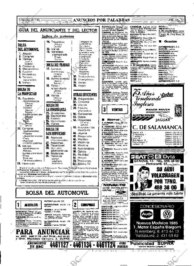 ABC MADRID 30-03-1985 página 81