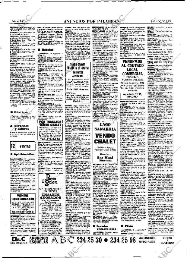 ABC MADRID 30-03-1985 página 84