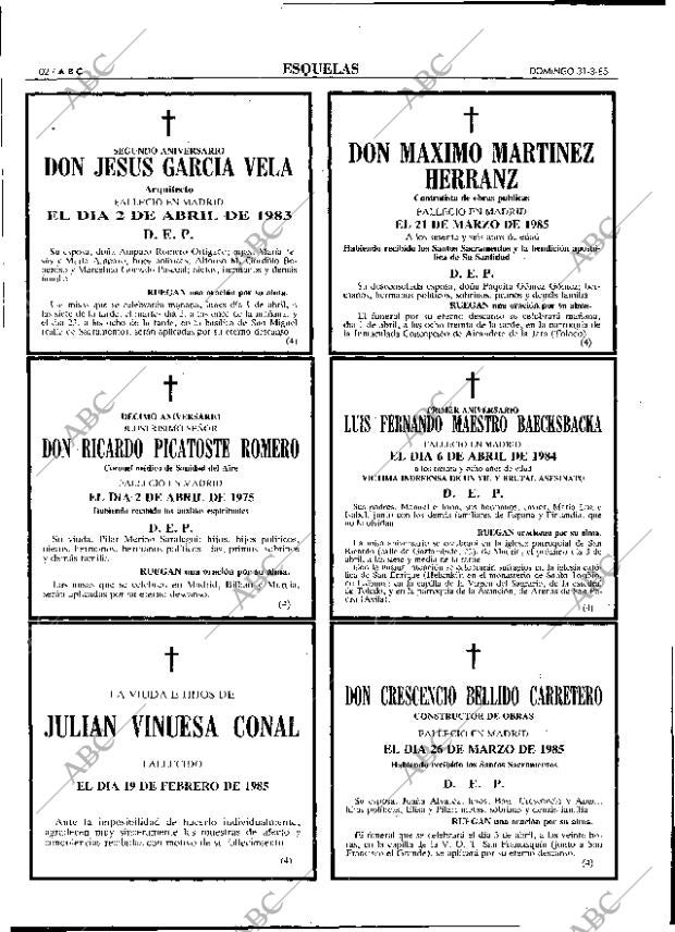 ABC MADRID 31-03-1985 página 102