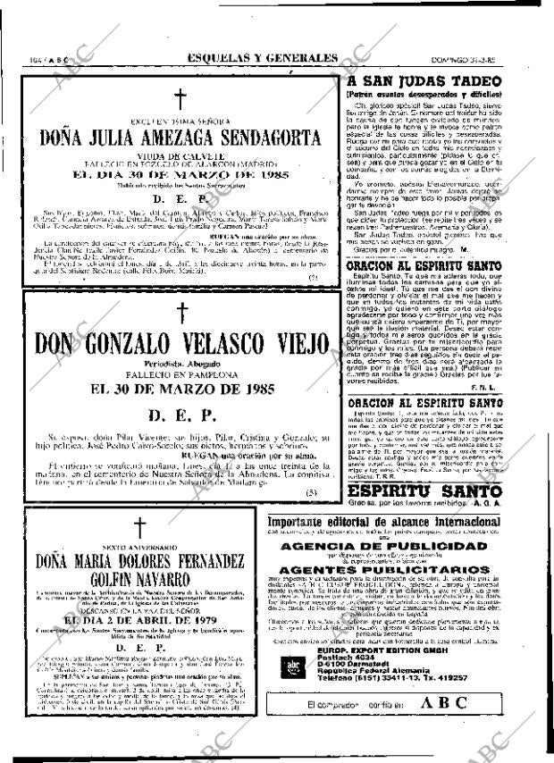 ABC MADRID 31-03-1985 página 104