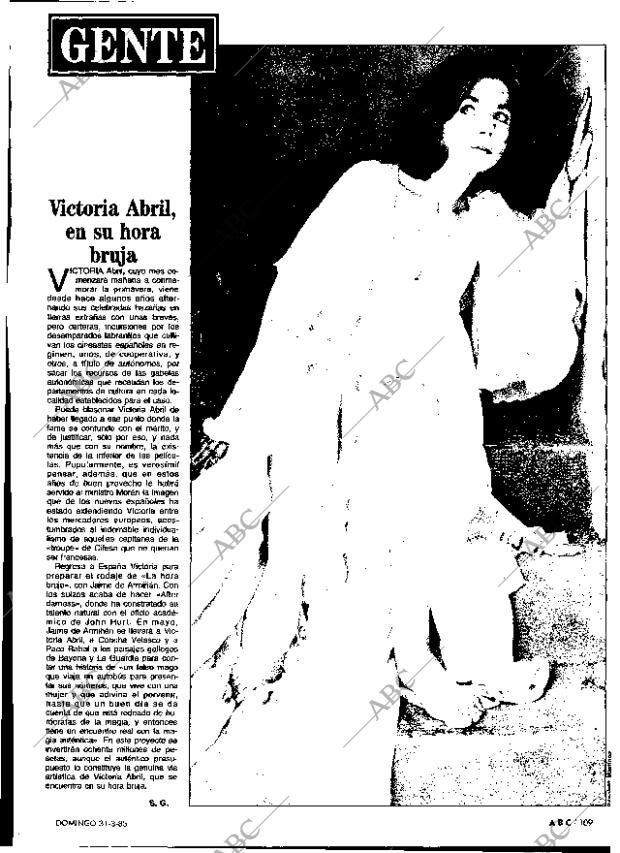 ABC MADRID 31-03-1985 página 109