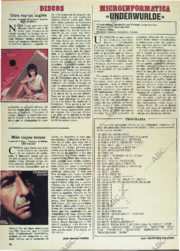 ABC MADRID 31-03-1985 página 158