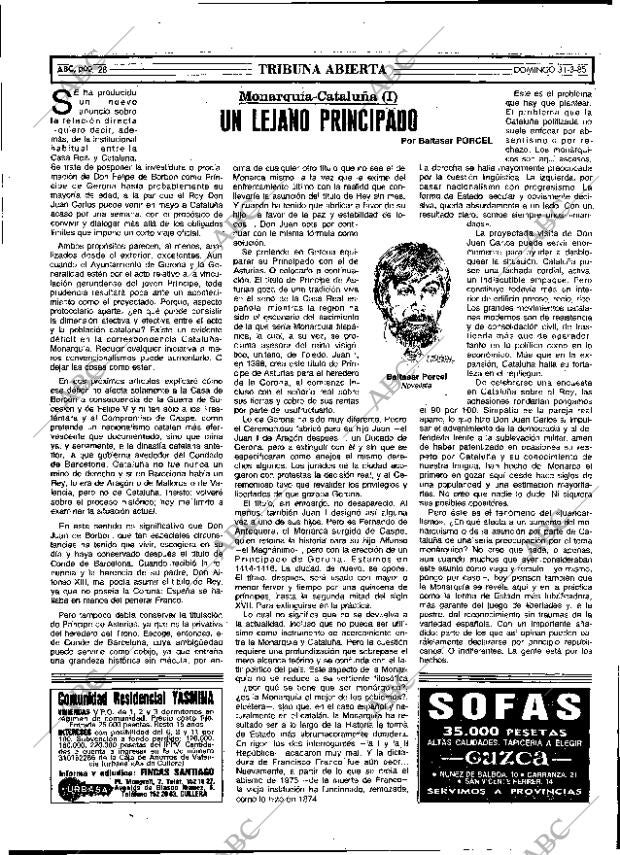 ABC MADRID 31-03-1985 página 28