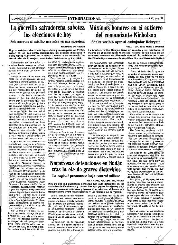 ABC MADRID 31-03-1985 página 29