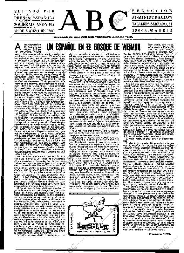 ABC MADRID 31-03-1985 página 3
