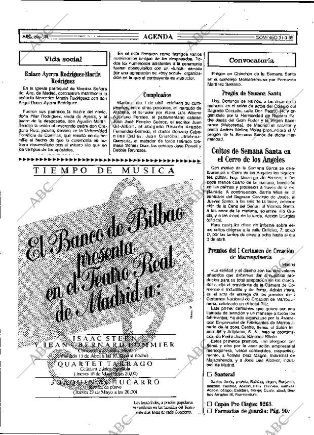 ABC MADRID 31-03-1985 página 38