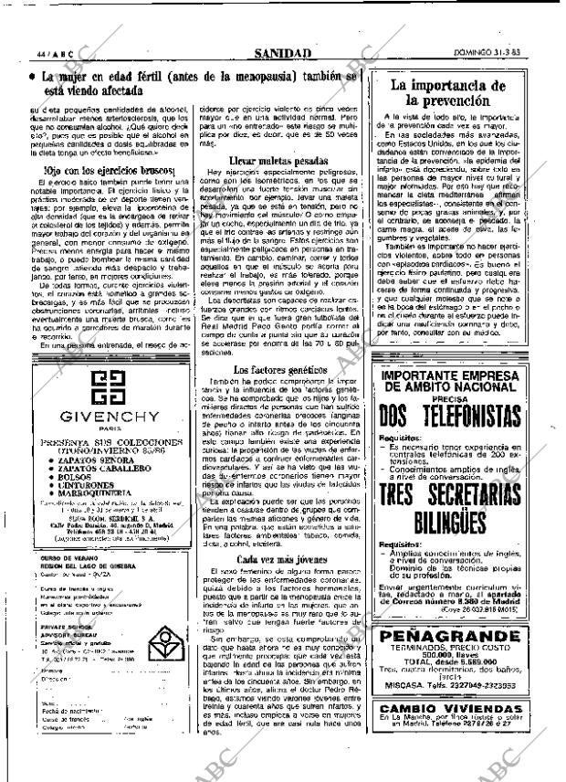 ABC MADRID 31-03-1985 página 44