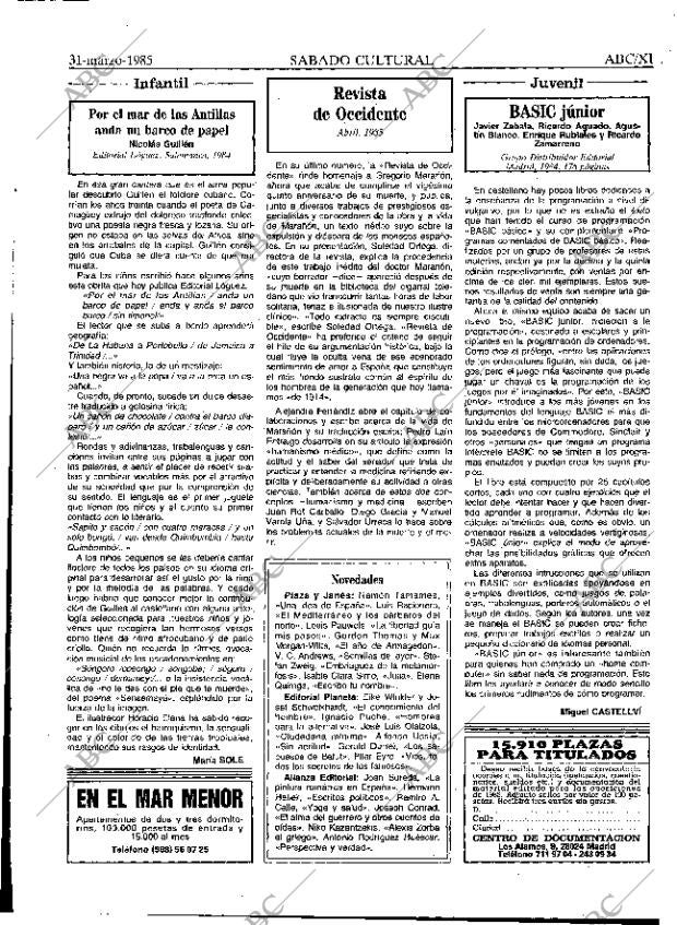ABC MADRID 31-03-1985 página 65