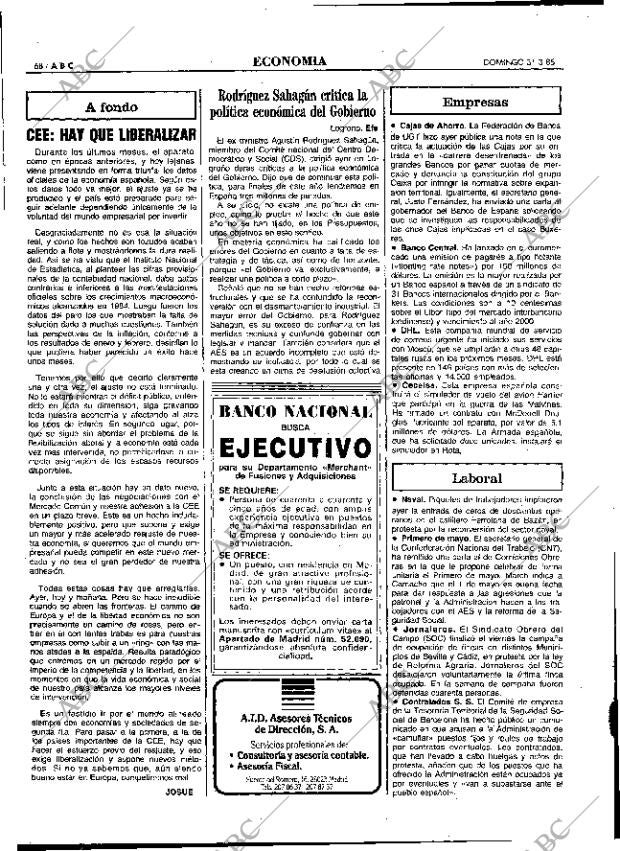 ABC MADRID 31-03-1985 página 68