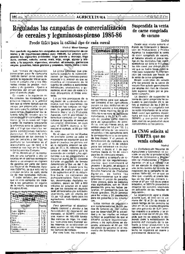 ABC MADRID 31-03-1985 página 72