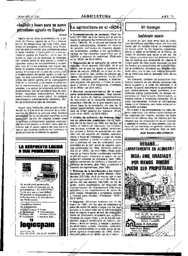 ABC MADRID 31-03-1985 página 73