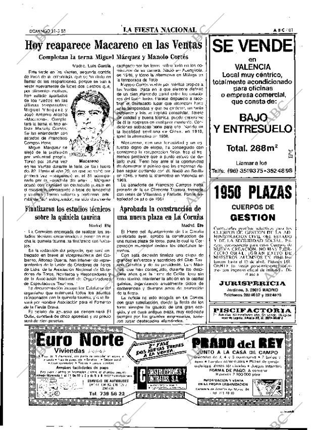 ABC MADRID 31-03-1985 página 81