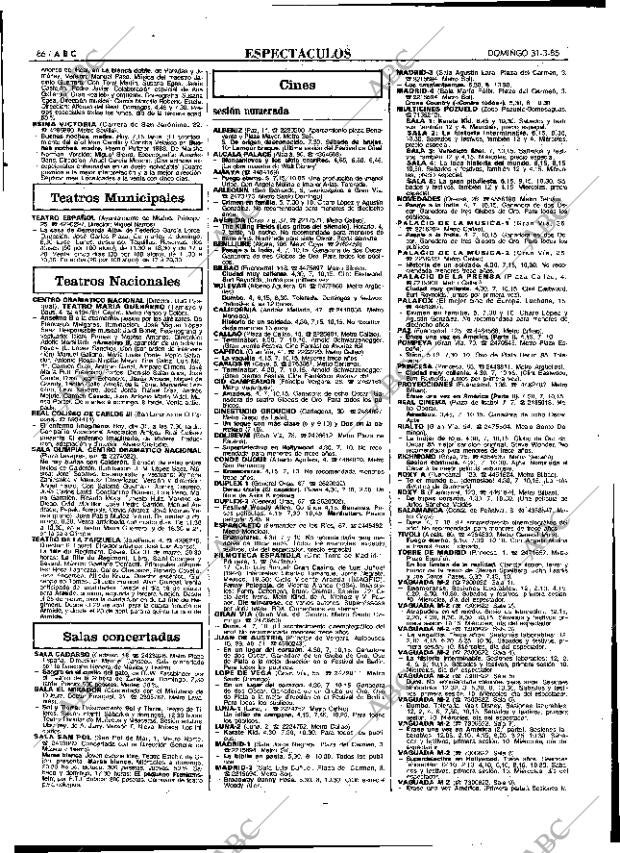 ABC MADRID 31-03-1985 página 86