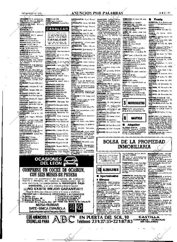ABC MADRID 31-03-1985 página 91