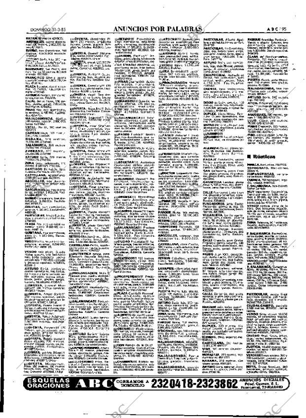 ABC MADRID 31-03-1985 página 95