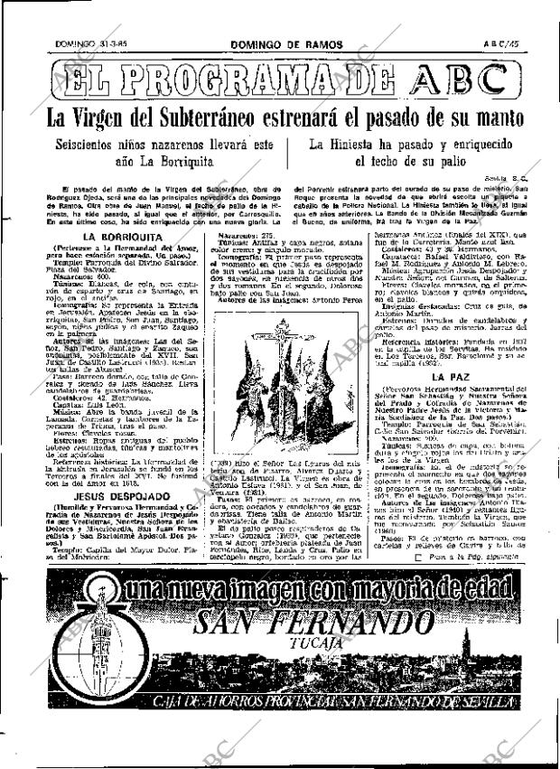 ABC SEVILLA 31-03-1985 página 45