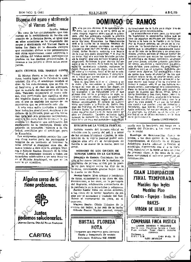 ABC SEVILLA 31-03-1985 página 53