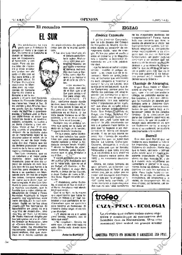 ABC MADRID 01-04-1985 página 12