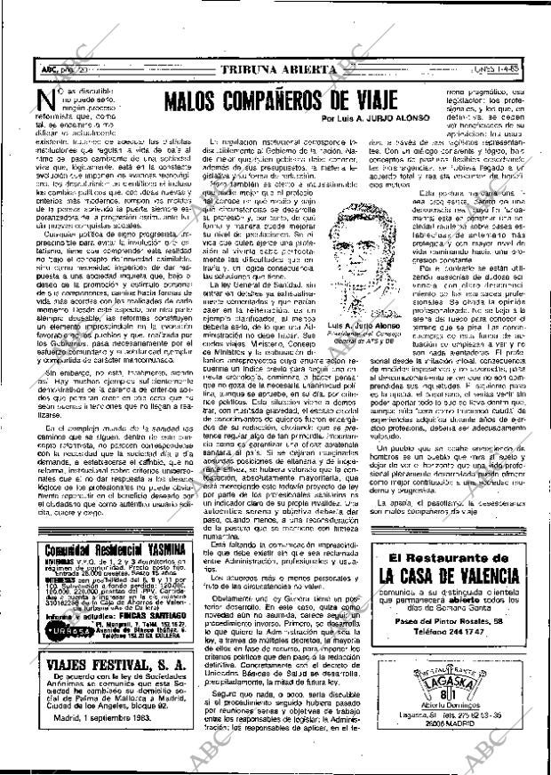 ABC MADRID 01-04-1985 página 20