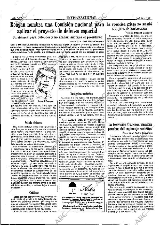 ABC MADRID 01-04-1985 página 22