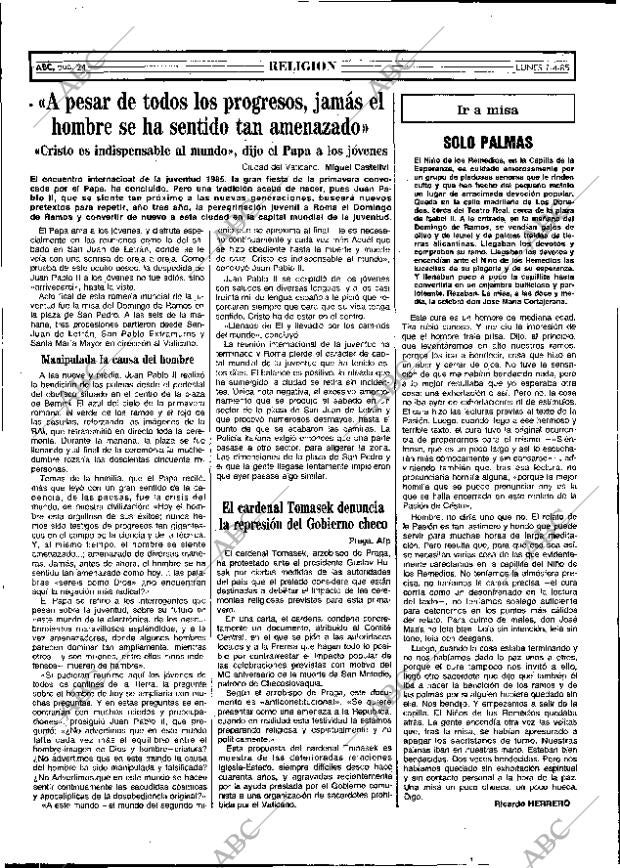 ABC MADRID 01-04-1985 página 24