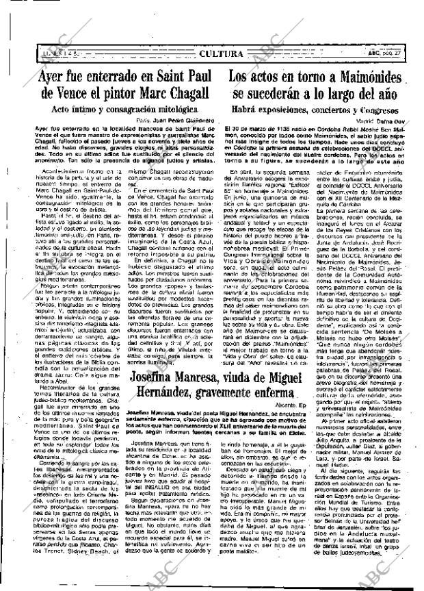 ABC MADRID 01-04-1985 página 27