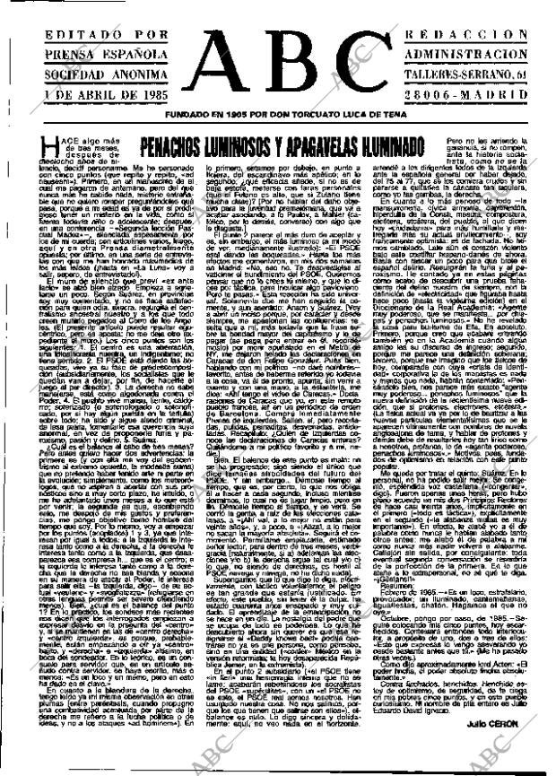 ABC MADRID 01-04-1985 página 3