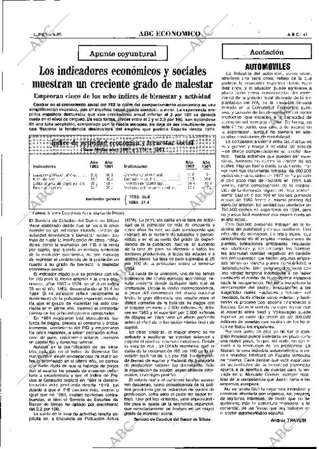 ABC MADRID 01-04-1985 página 41