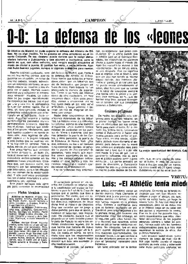 ABC MADRID 01-04-1985 página 44