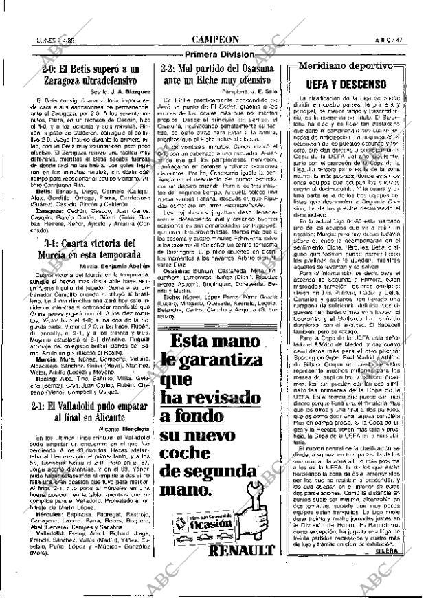 ABC MADRID 01-04-1985 página 47