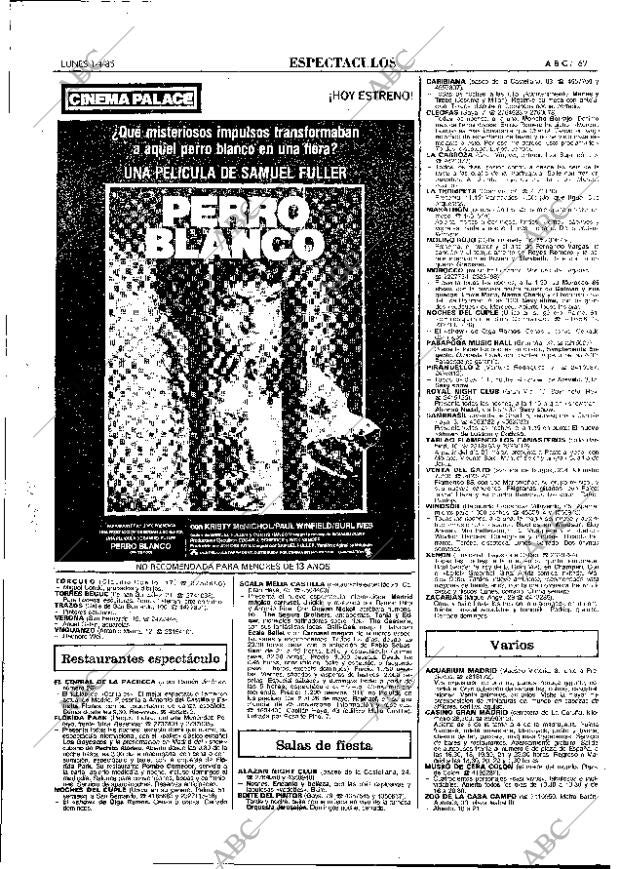 ABC MADRID 01-04-1985 página 69