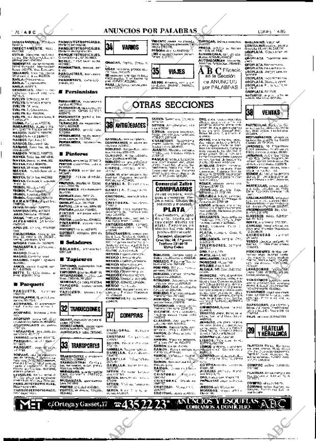 ABC MADRID 01-04-1985 página 76