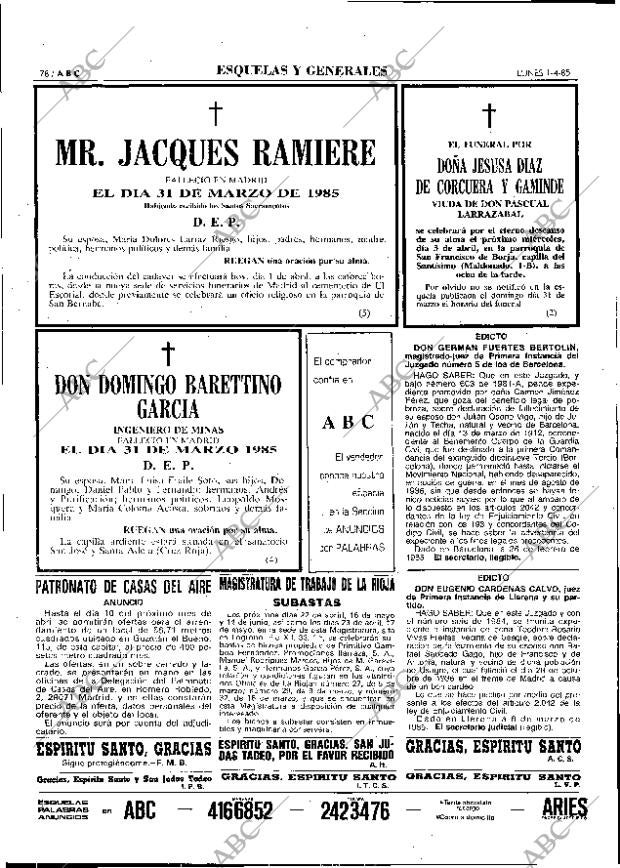 ABC MADRID 01-04-1985 página 78