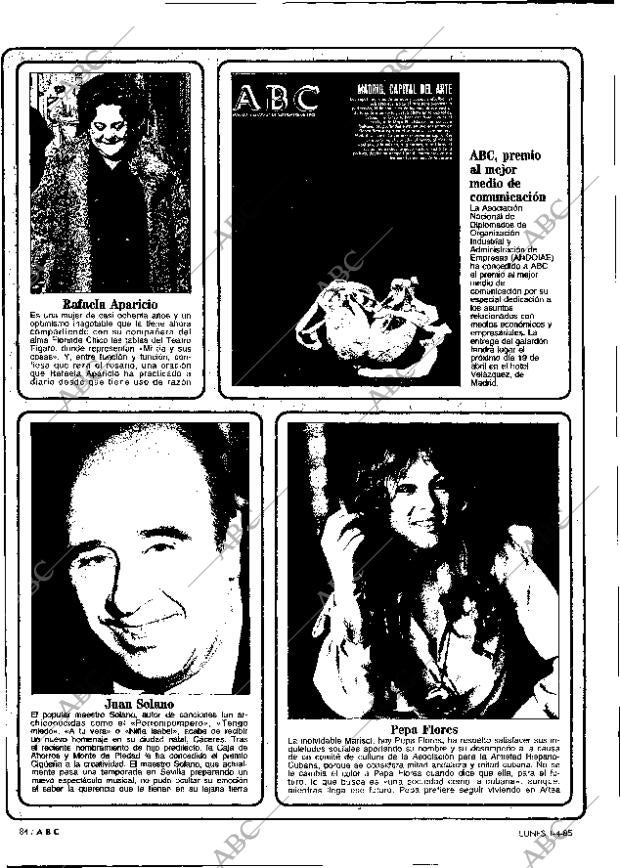 ABC MADRID 01-04-1985 página 84
