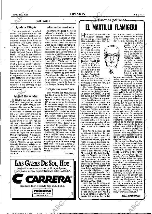 ABC MADRID 02-04-1985 página 17