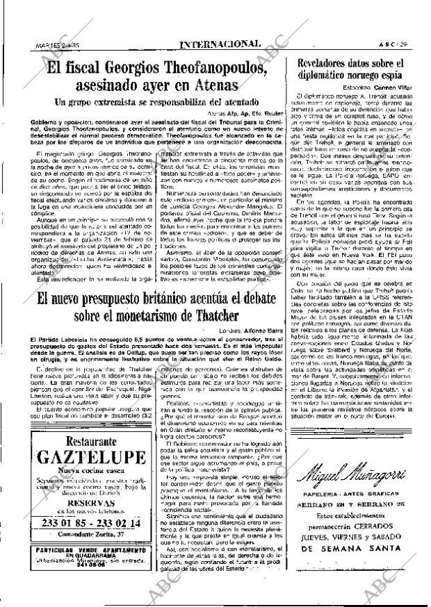 ABC MADRID 02-04-1985 página 29