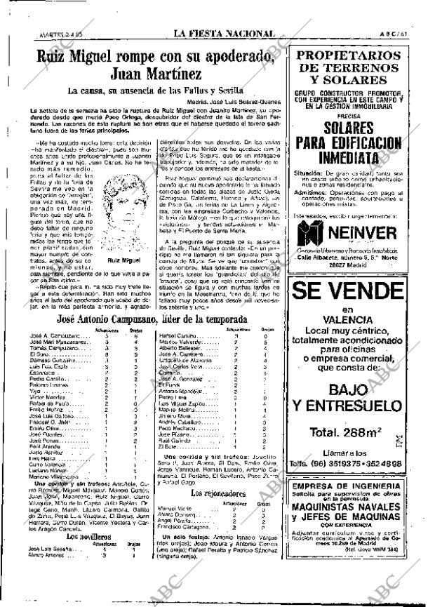 ABC MADRID 02-04-1985 página 61