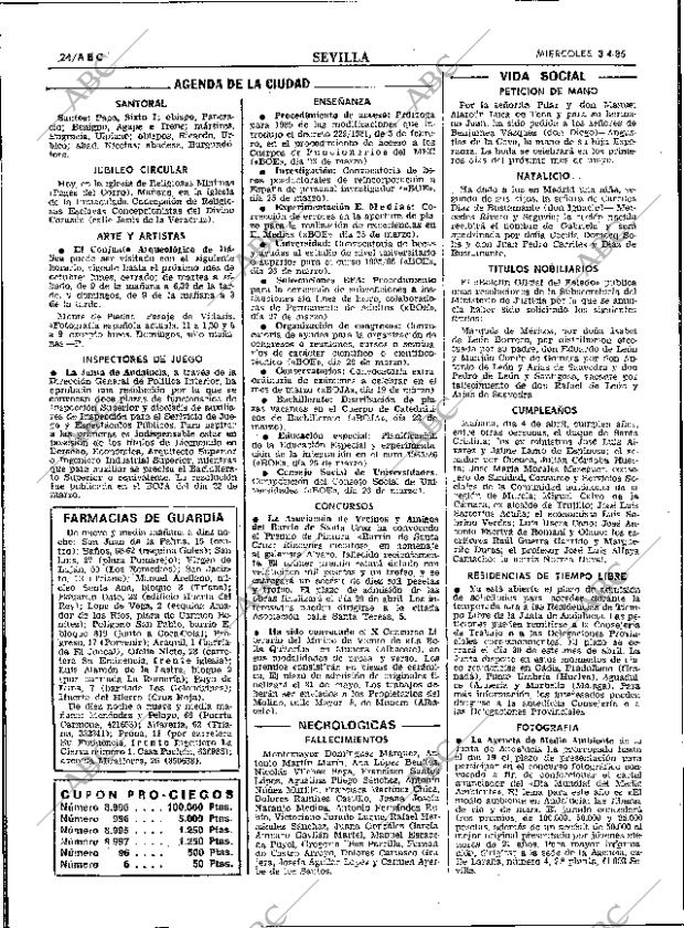 ABC SEVILLA 03-04-1985 página 24