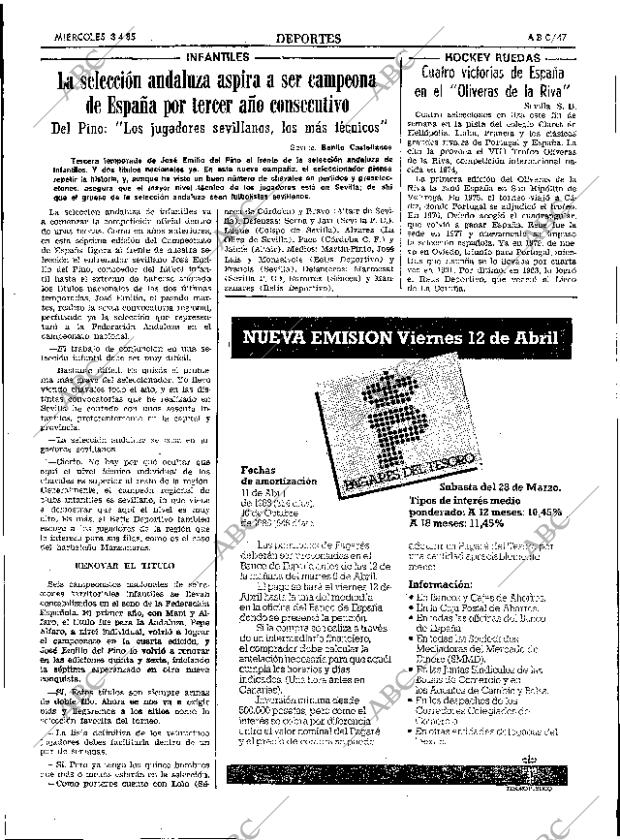 ABC SEVILLA 03-04-1985 página 47