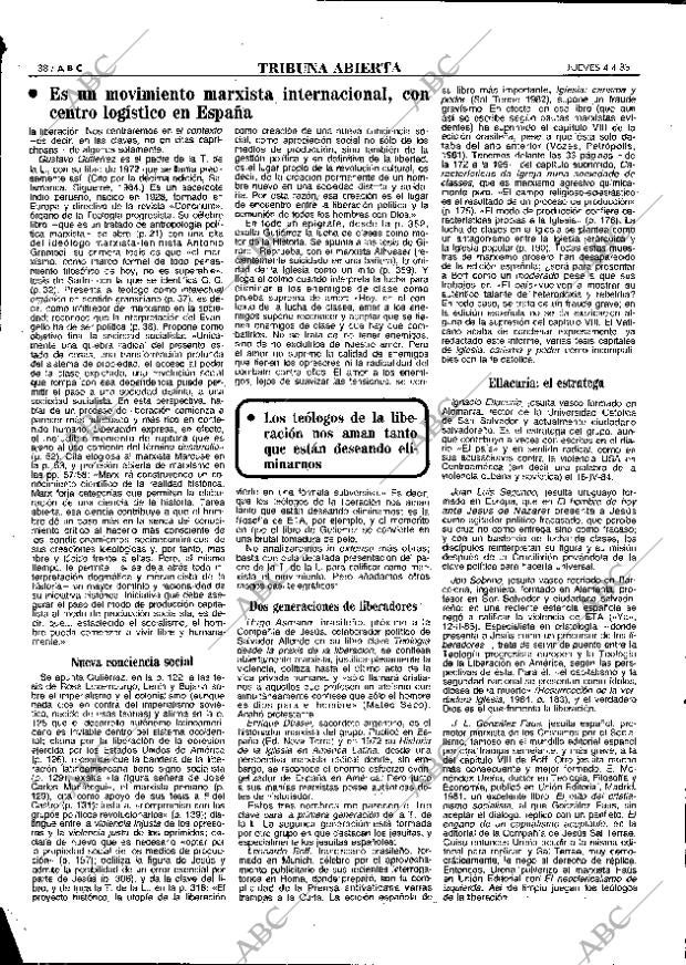 ABC MADRID 04-04-1985 página 38