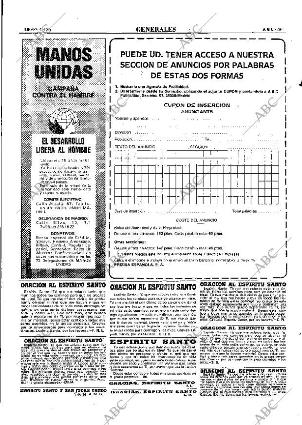 ABC MADRID 04-04-1985 página 69