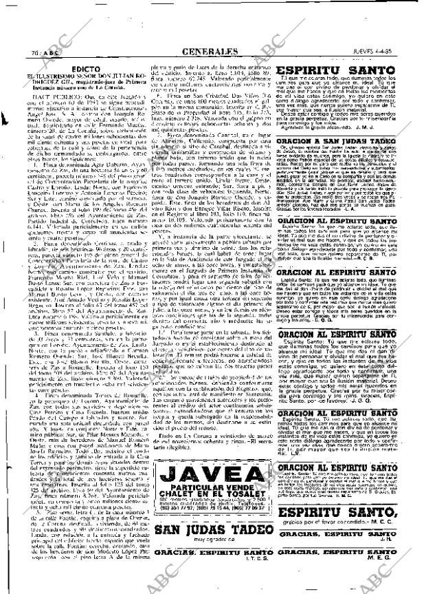 ABC MADRID 04-04-1985 página 70