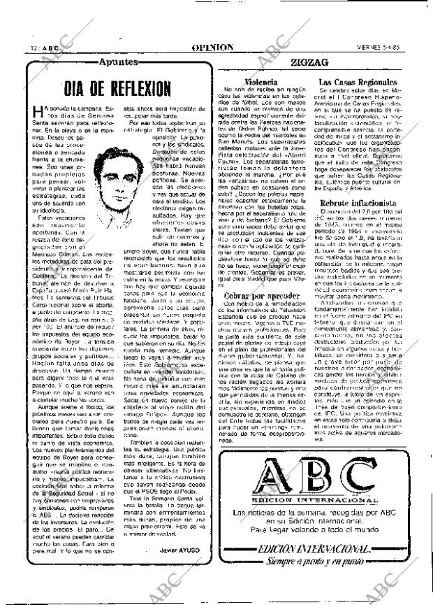 ABC MADRID 05-04-1985 página 12