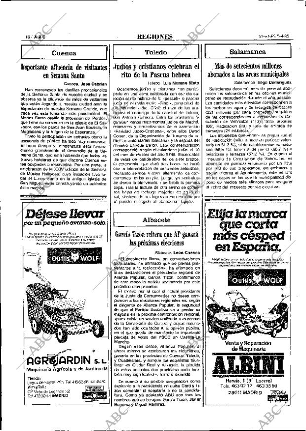 ABC MADRID 05-04-1985 página 18