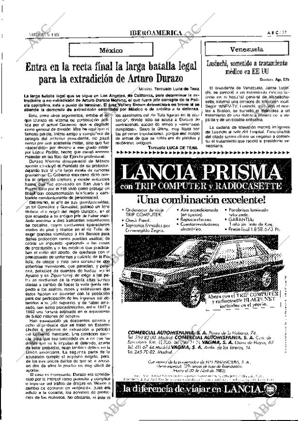 ABC MADRID 05-04-1985 página 27