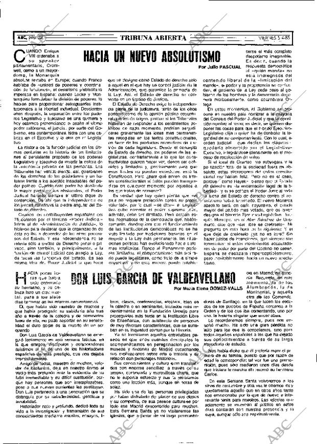 ABC MADRID 05-04-1985 página 28