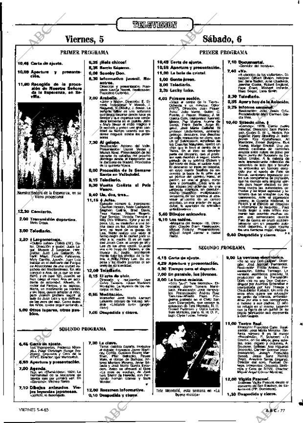 ABC MADRID 05-04-1985 página 77